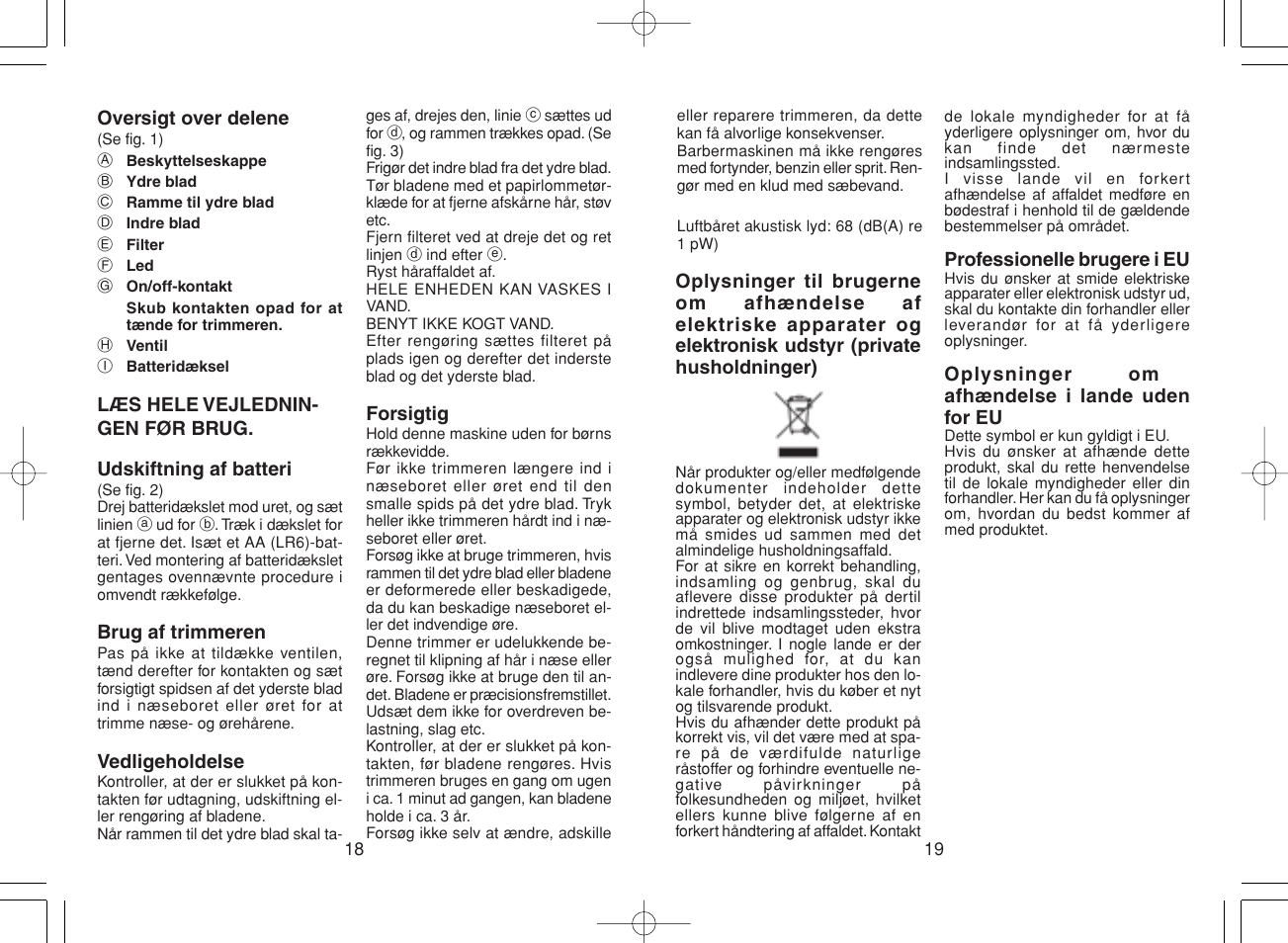 Panasonic ER430 User Manual | Page 10 / 23