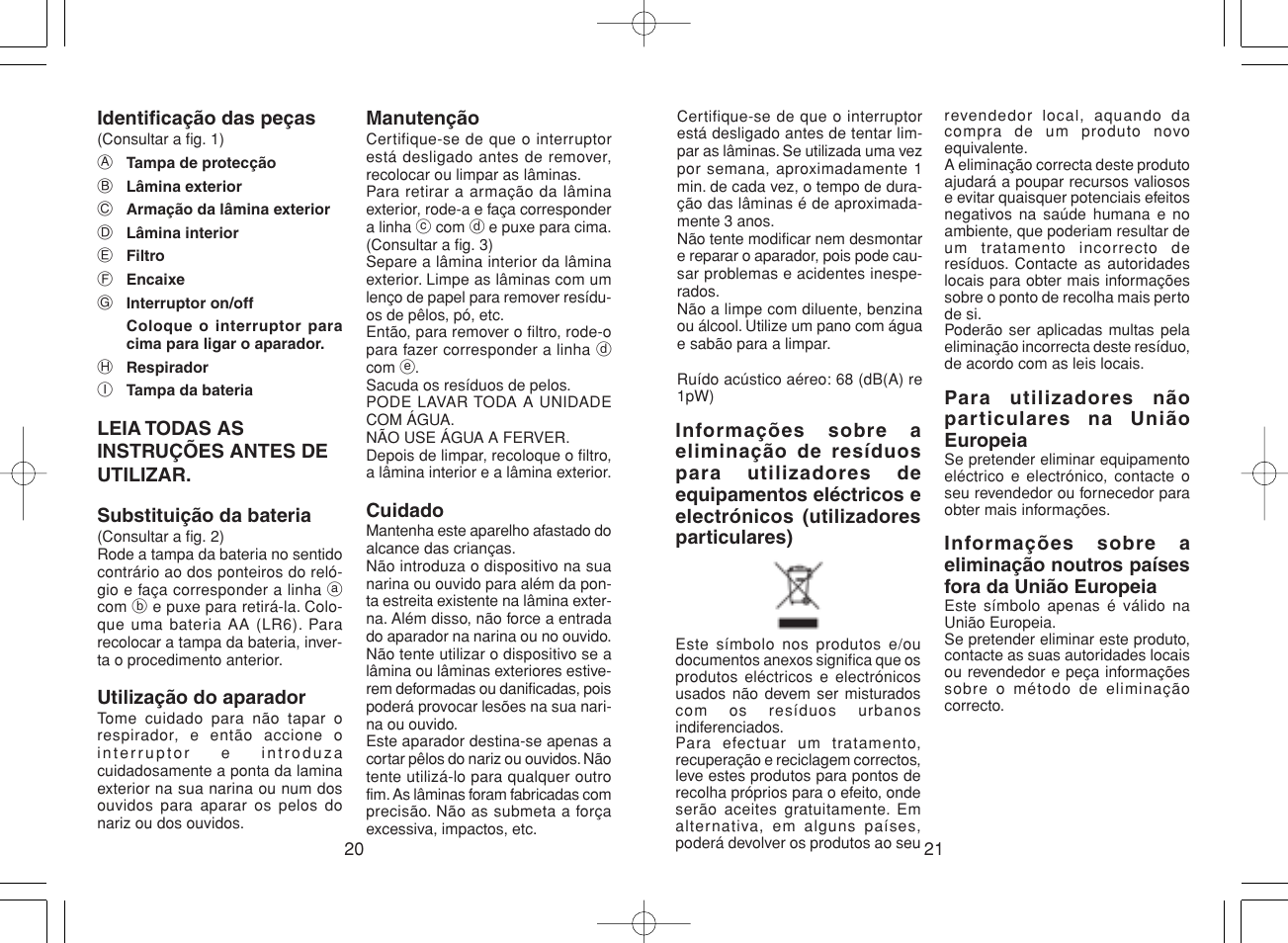 Panasonic ER430 User Manual | Page 11 / 23