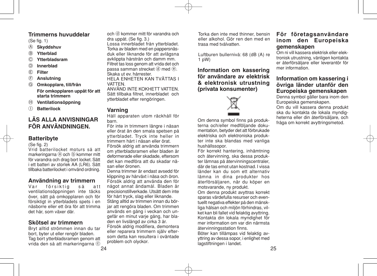 Panasonic ER430 User Manual | Page 13 / 23