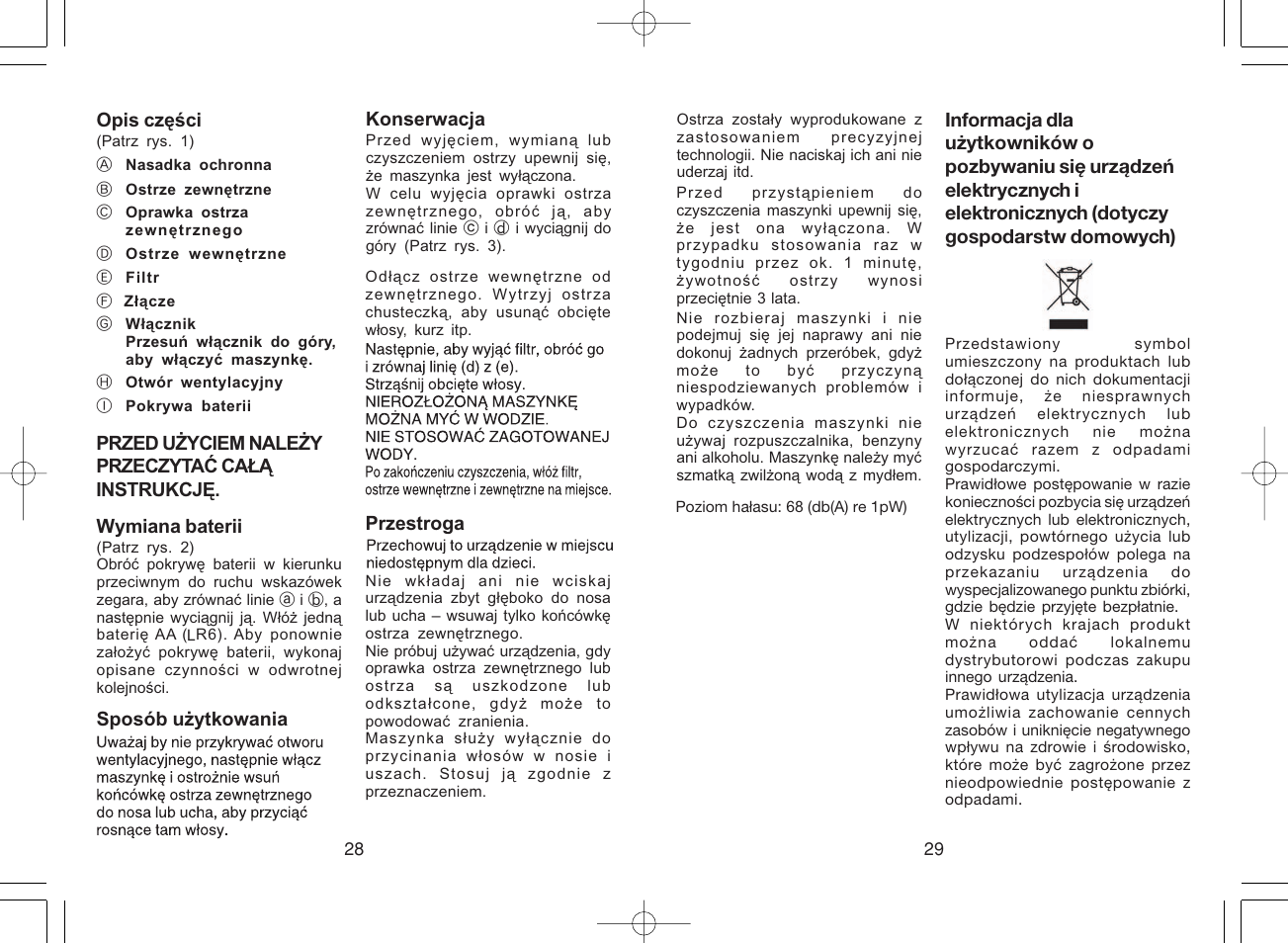 Panasonic ER430 User Manual | Page 15 / 23