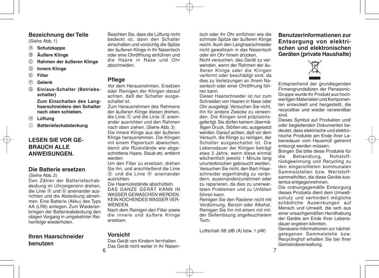 Panasonic ER430 User Manual | Page 4 / 23