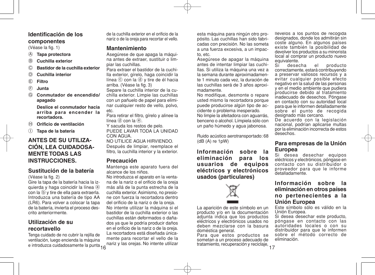 Panasonic ER430 User Manual | Page 9 / 23