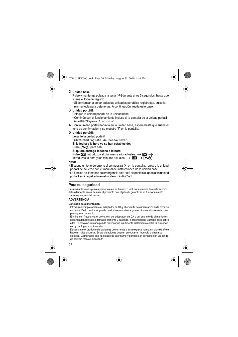 Panasonic KXTGA659EX User Manual | Page 26 / 44