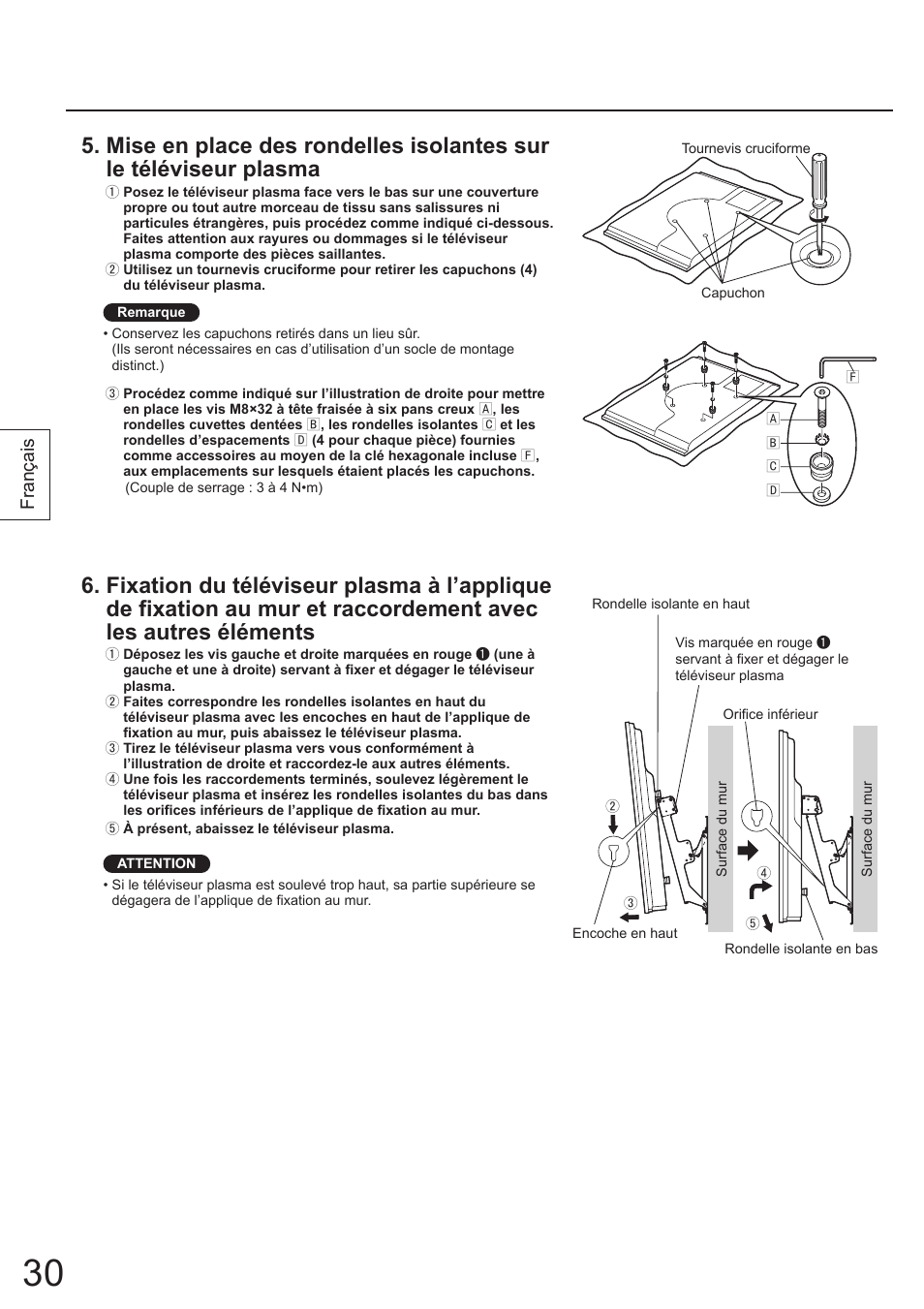 Français | Panasonic TYWK4P1RW User Manual | Page 30 / 84