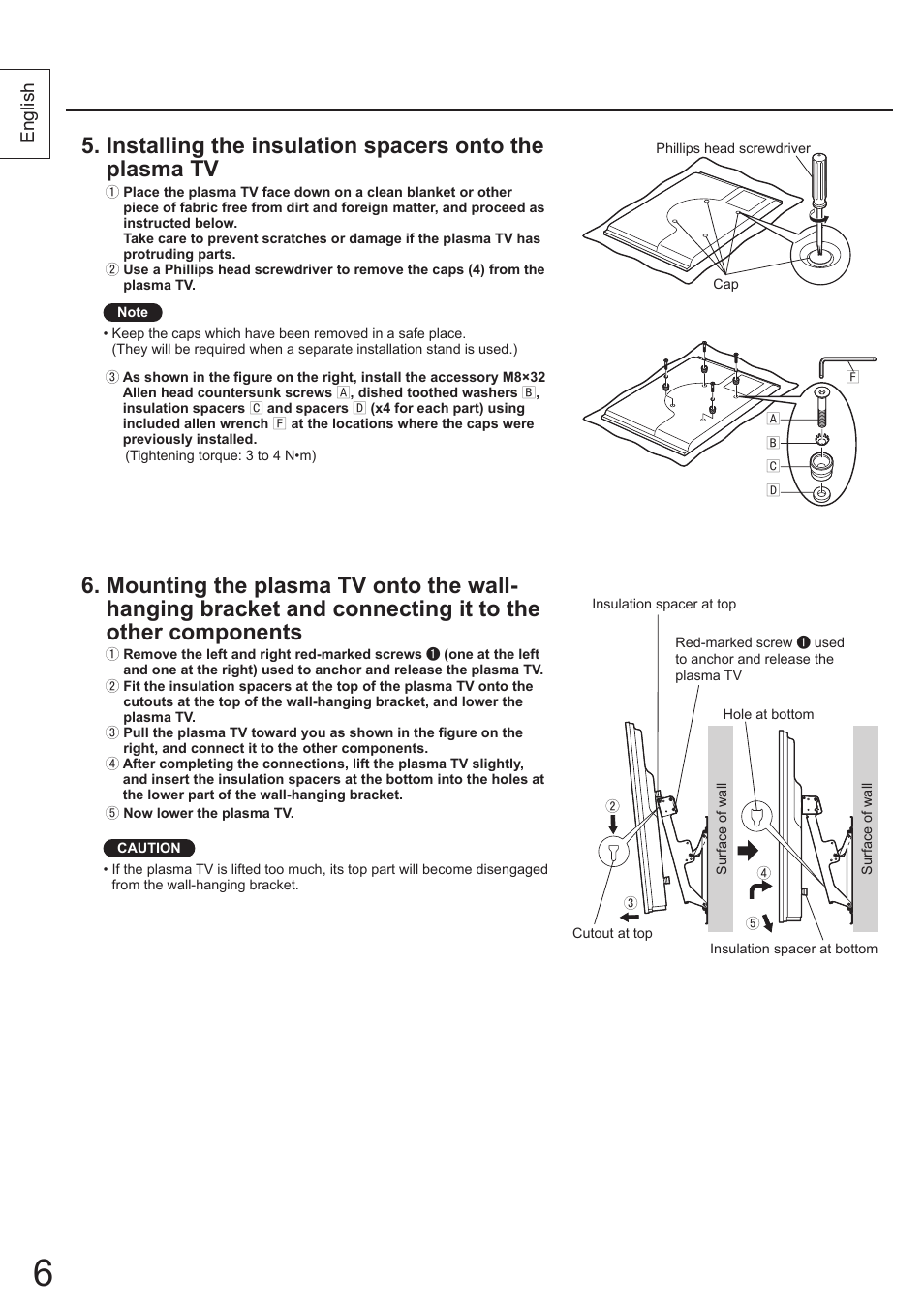 English | Panasonic TYWK4P1RW User Manual | Page 6 / 84