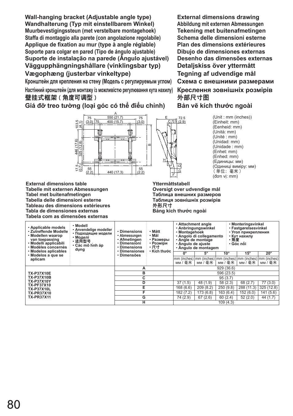 Panasonic TYWK4P1RW User Manual | Page 80 / 84