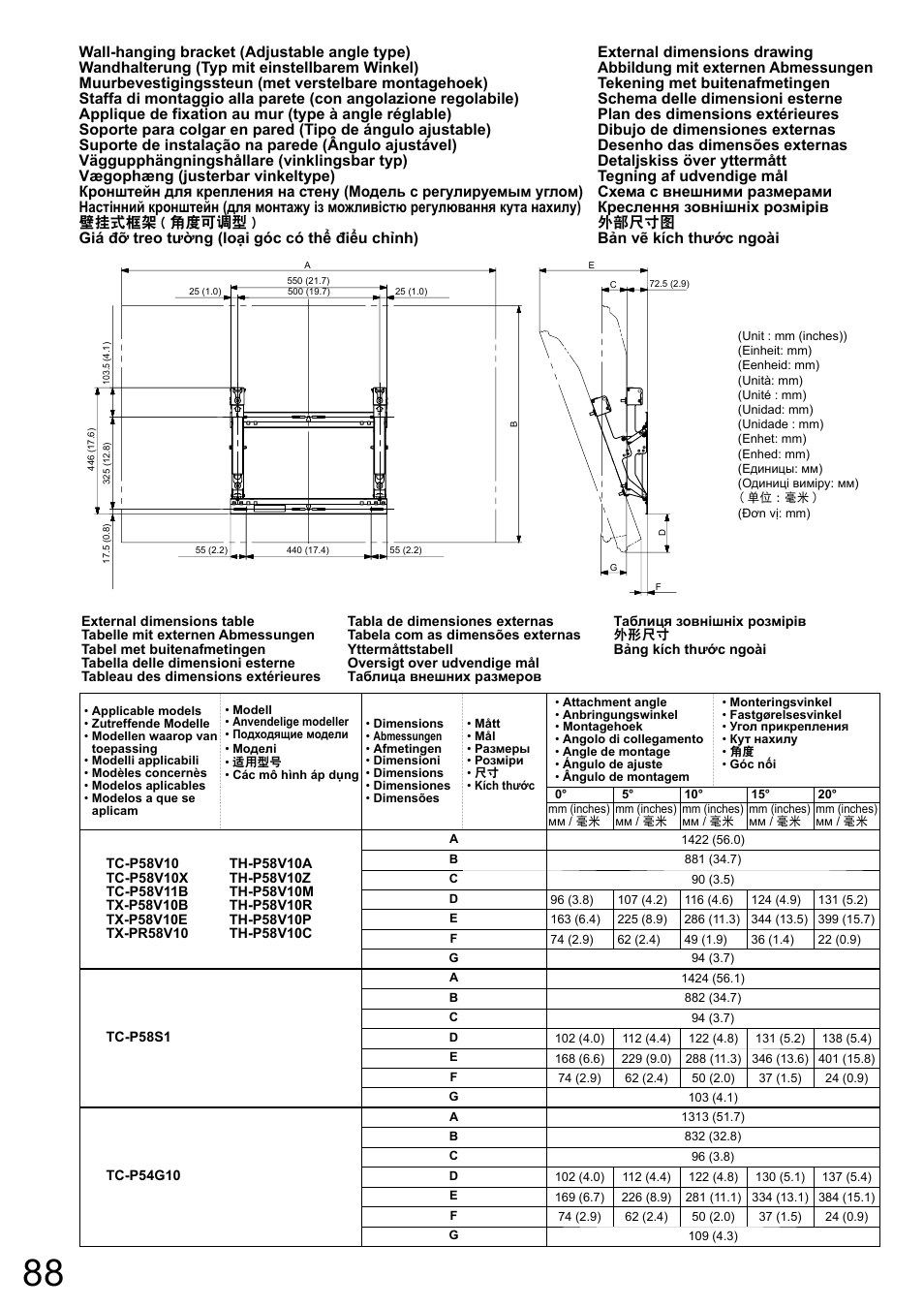 Panasonic TYWK5P1RW User Manual | Page 88 / 90