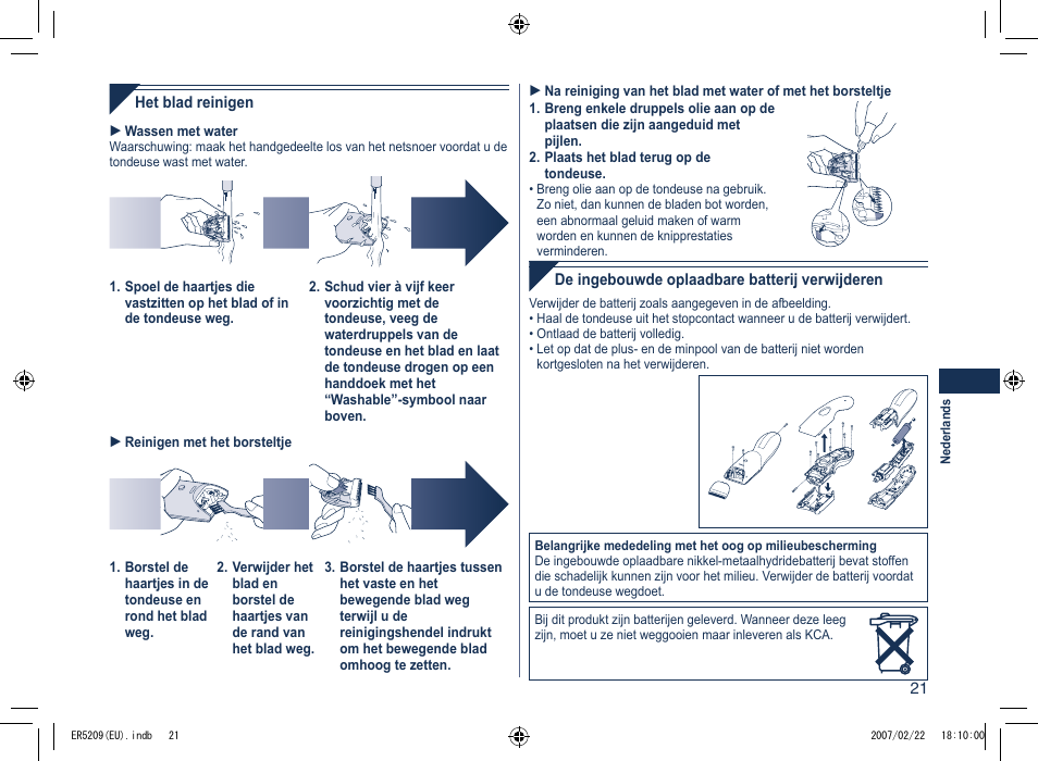 Panasonic ER5209 User Manual | Page 21 / 41