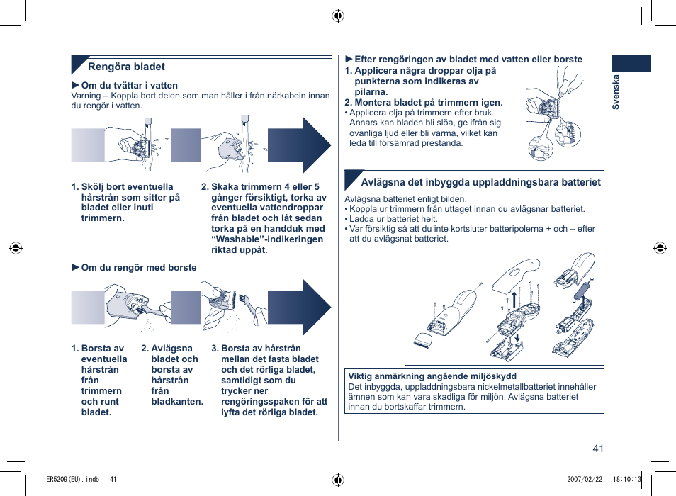 Panasonic ER5209 User Manual | Page 41 / 41