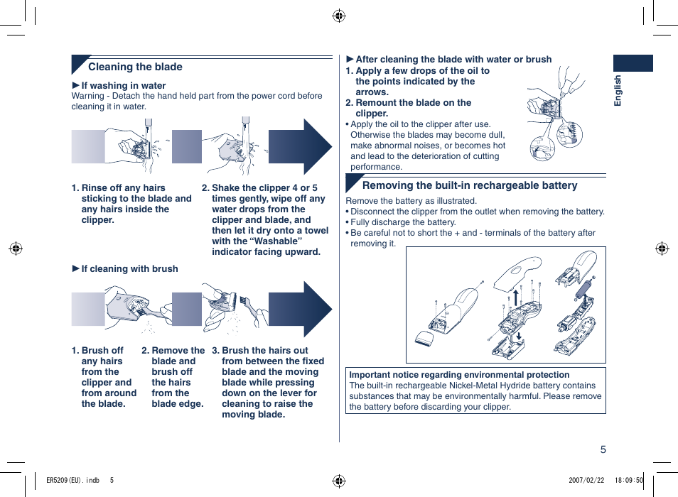 Panasonic ER5209 User Manual | Page 5 / 41