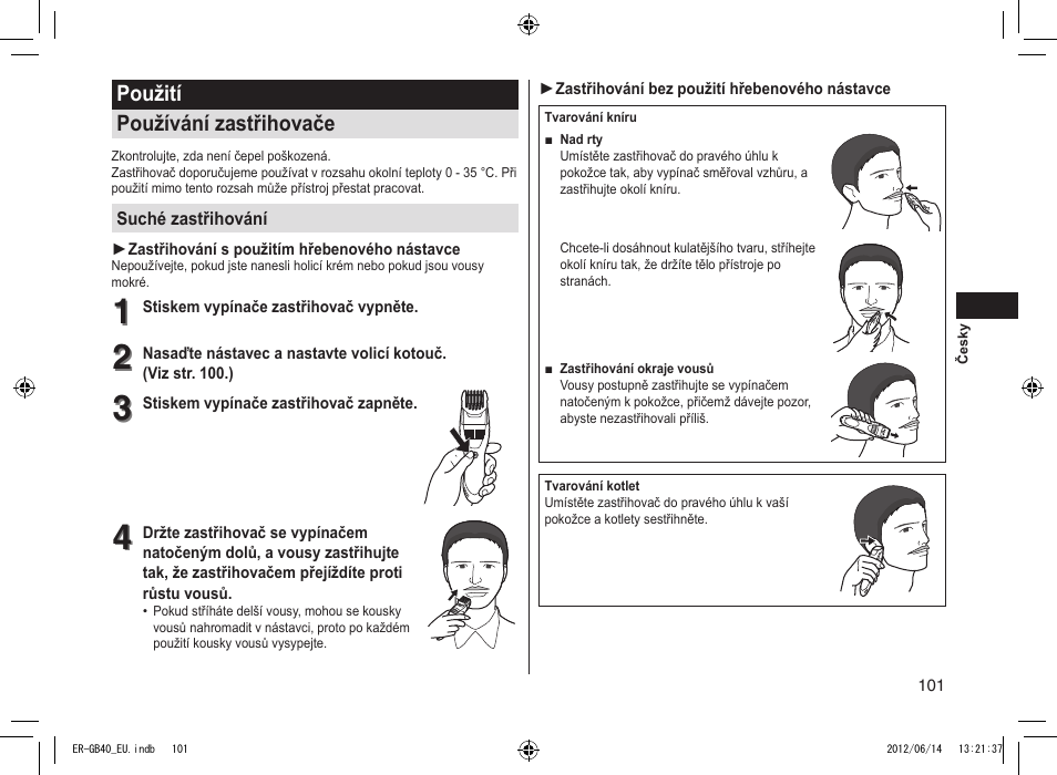 Panasonic ERGB40 User Manual | Page 101 / 140