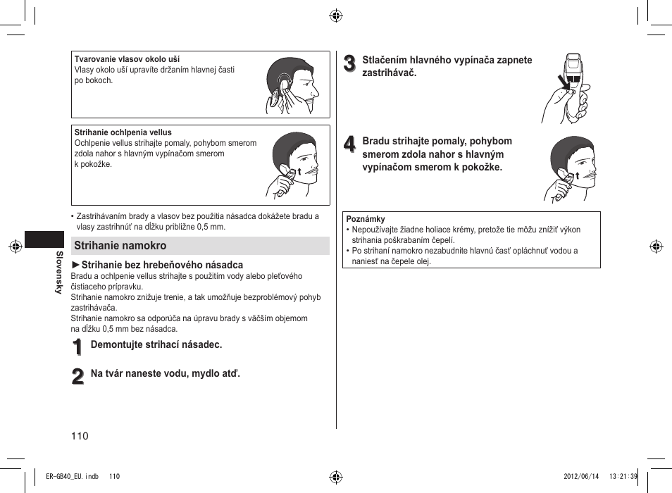 Panasonic ERGB40 User Manual | Page 110 / 140