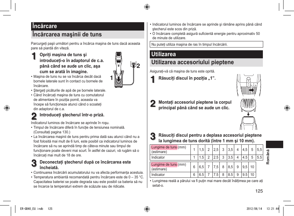 Panasonic ERGB40 User Manual | Page 125 / 140