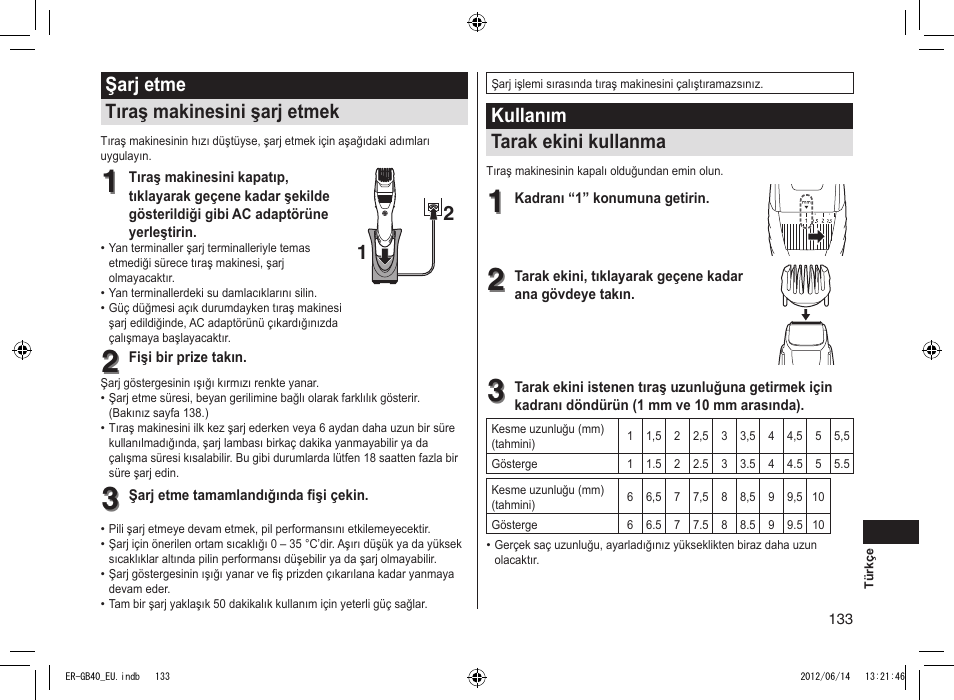 Panasonic ERGB40 User Manual | Page 133 / 140