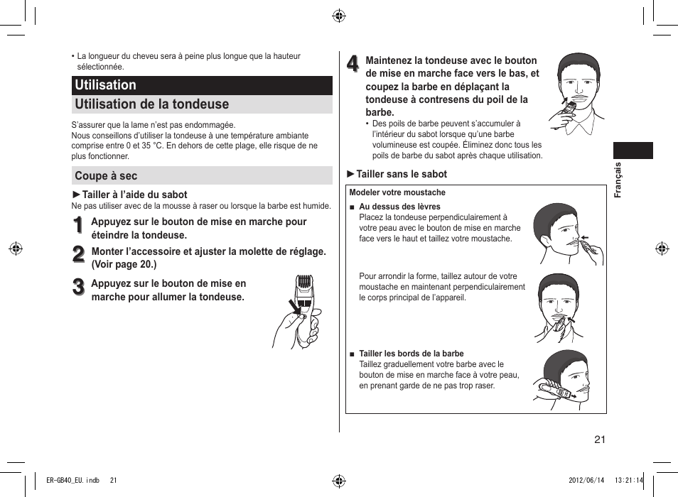 Panasonic ERGB40 User Manual | Page 21 / 140