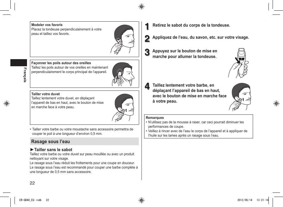 Panasonic ERGB40 User Manual | Page 22 / 140
