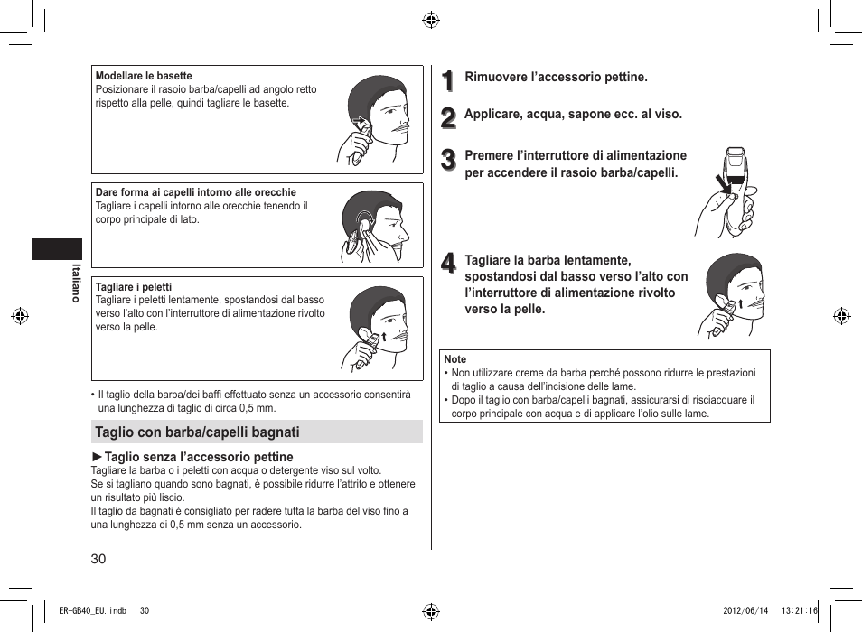 Panasonic ERGB40 User Manual | Page 30 / 140