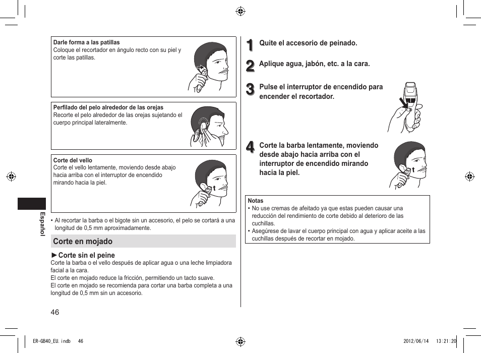 Panasonic ERGB40 User Manual | Page 46 / 140