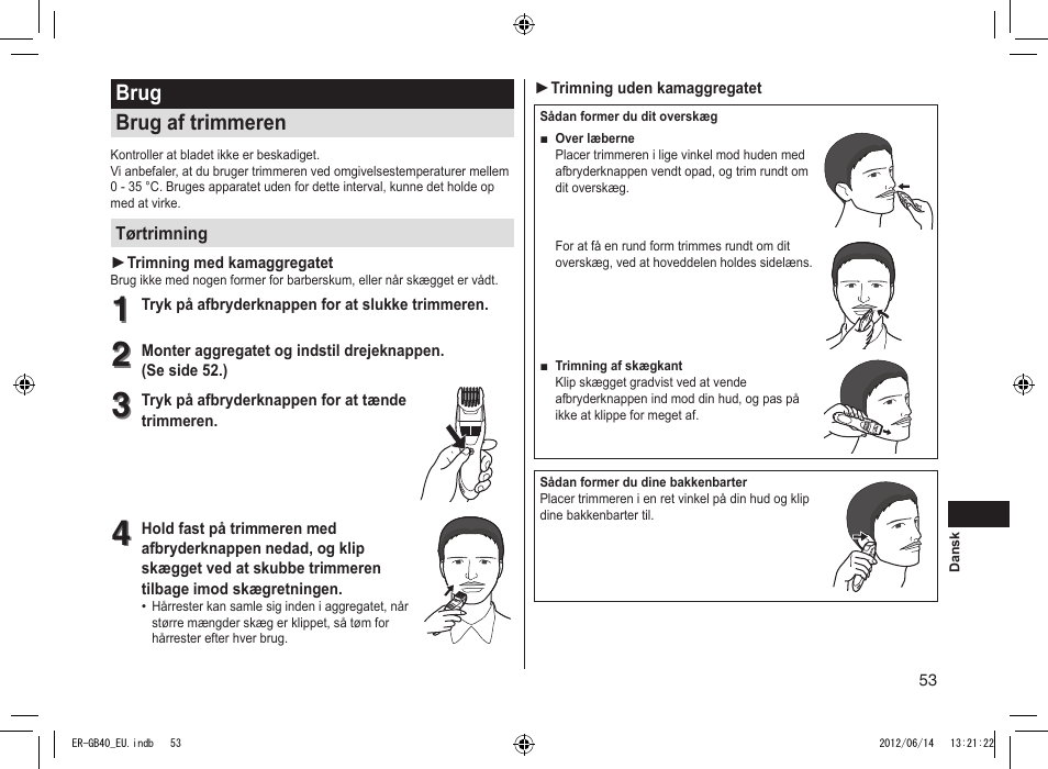 Panasonic ERGB40 User Manual | Page 53 / 140