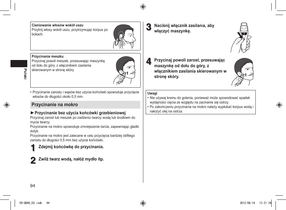 Panasonic ERGB40 User Manual | Page 94 / 140