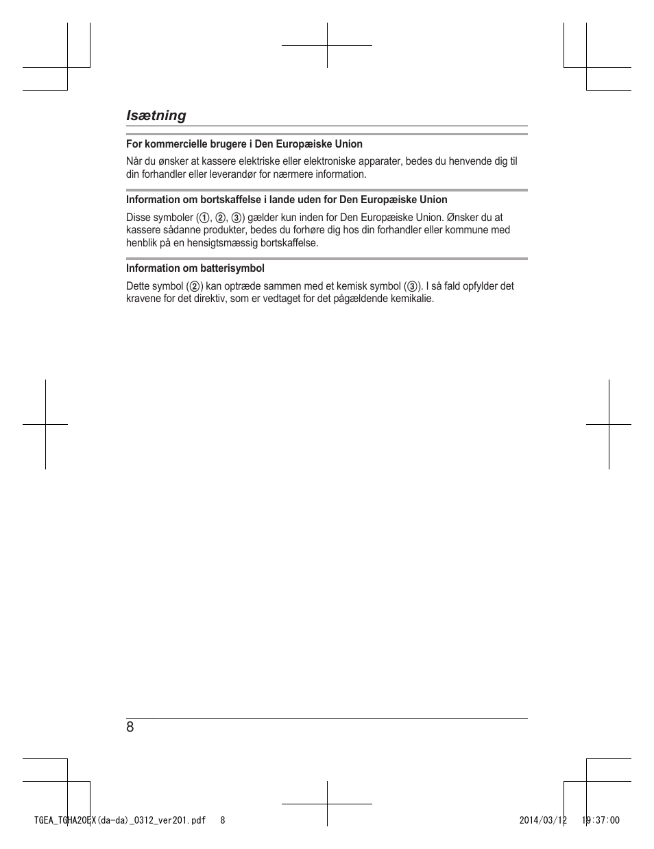 8isætning | Panasonic KXTGEA20EX User Manual | Page 80 / 112