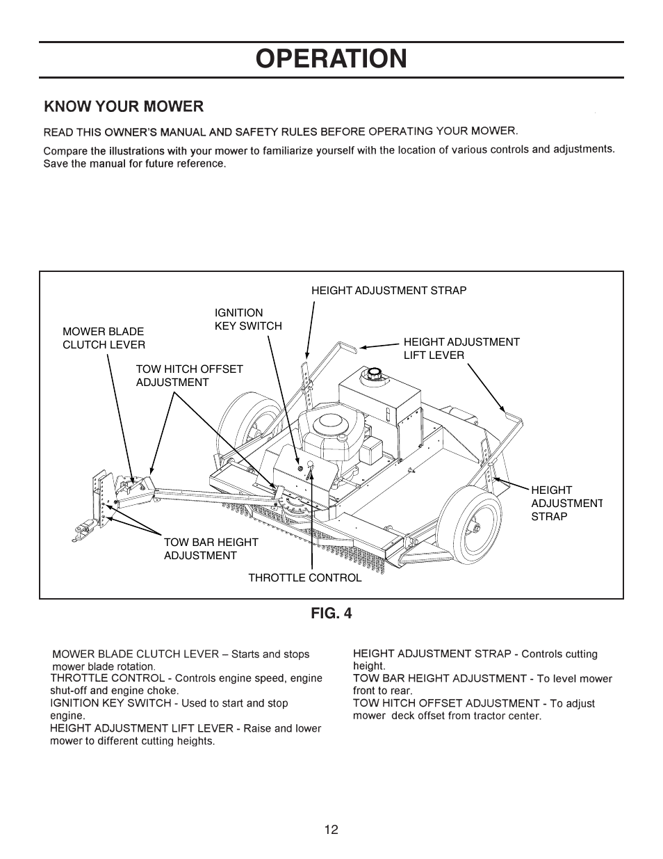 Operation | Agri-Fab 45-03621 User Manual | Page 12 / 28