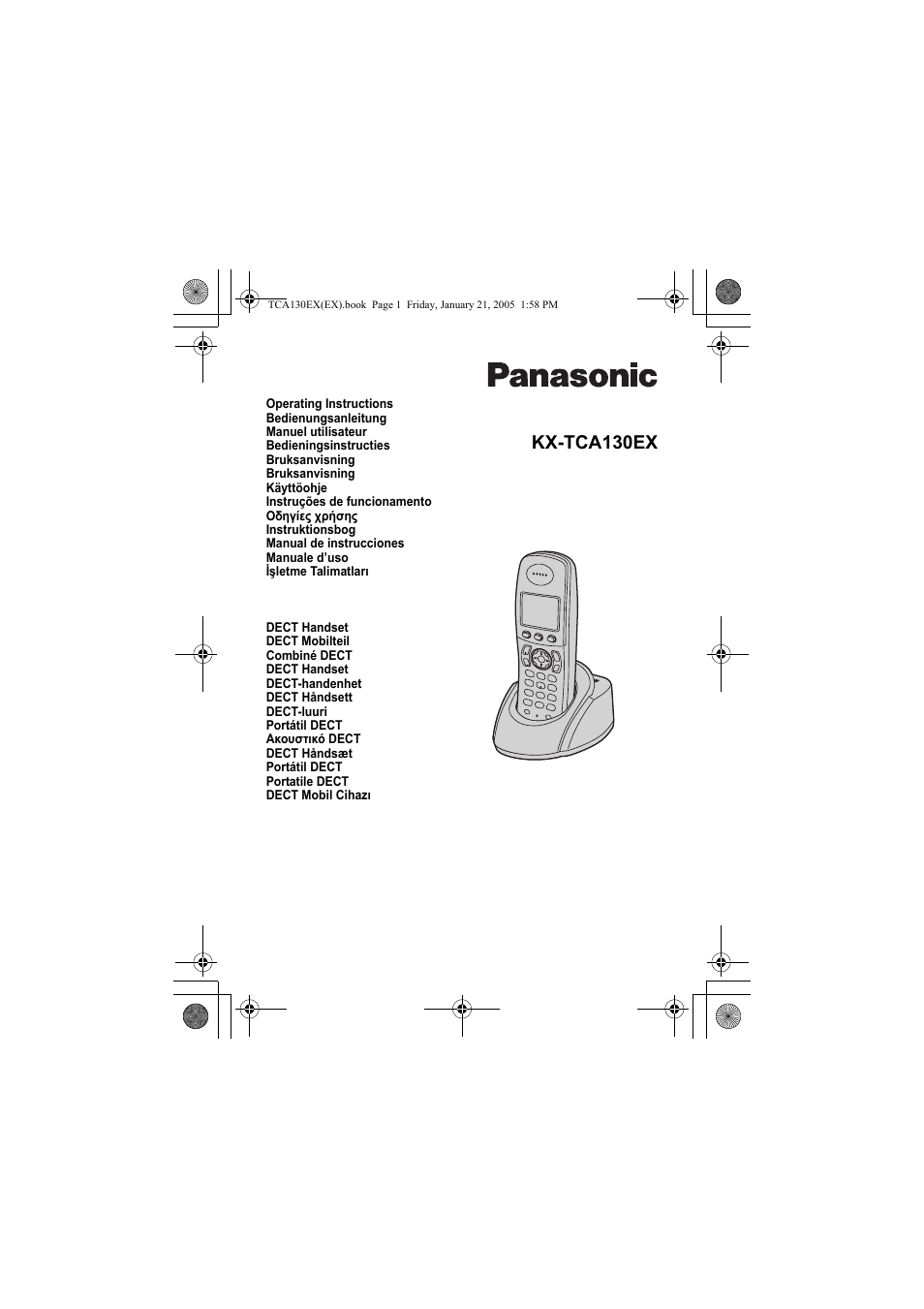 Panasonic KXTCA130EX User Manual | 60 pages