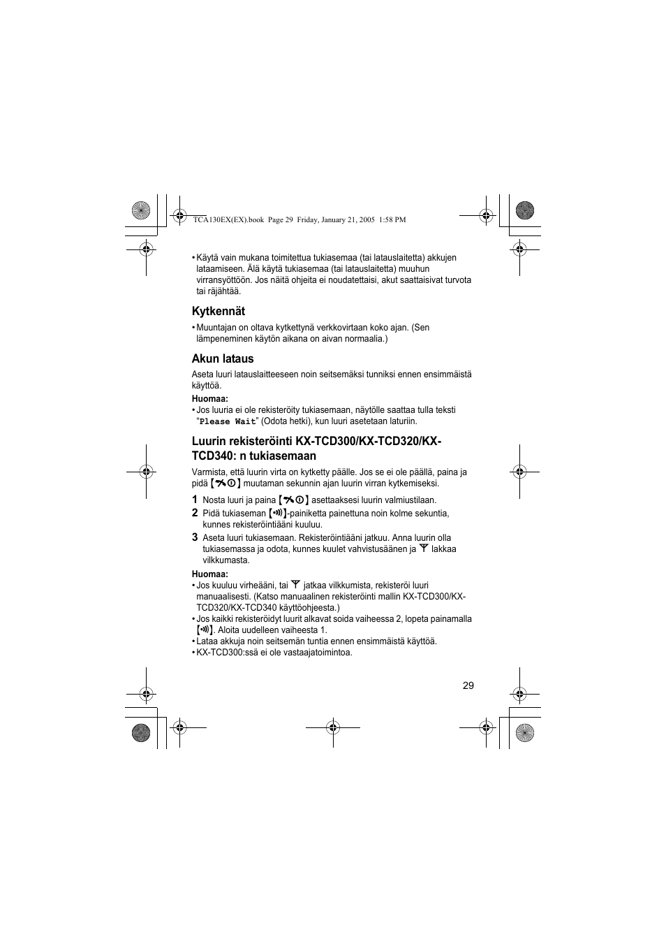 Panasonic KXTCA130EX User Manual | Page 29 / 60