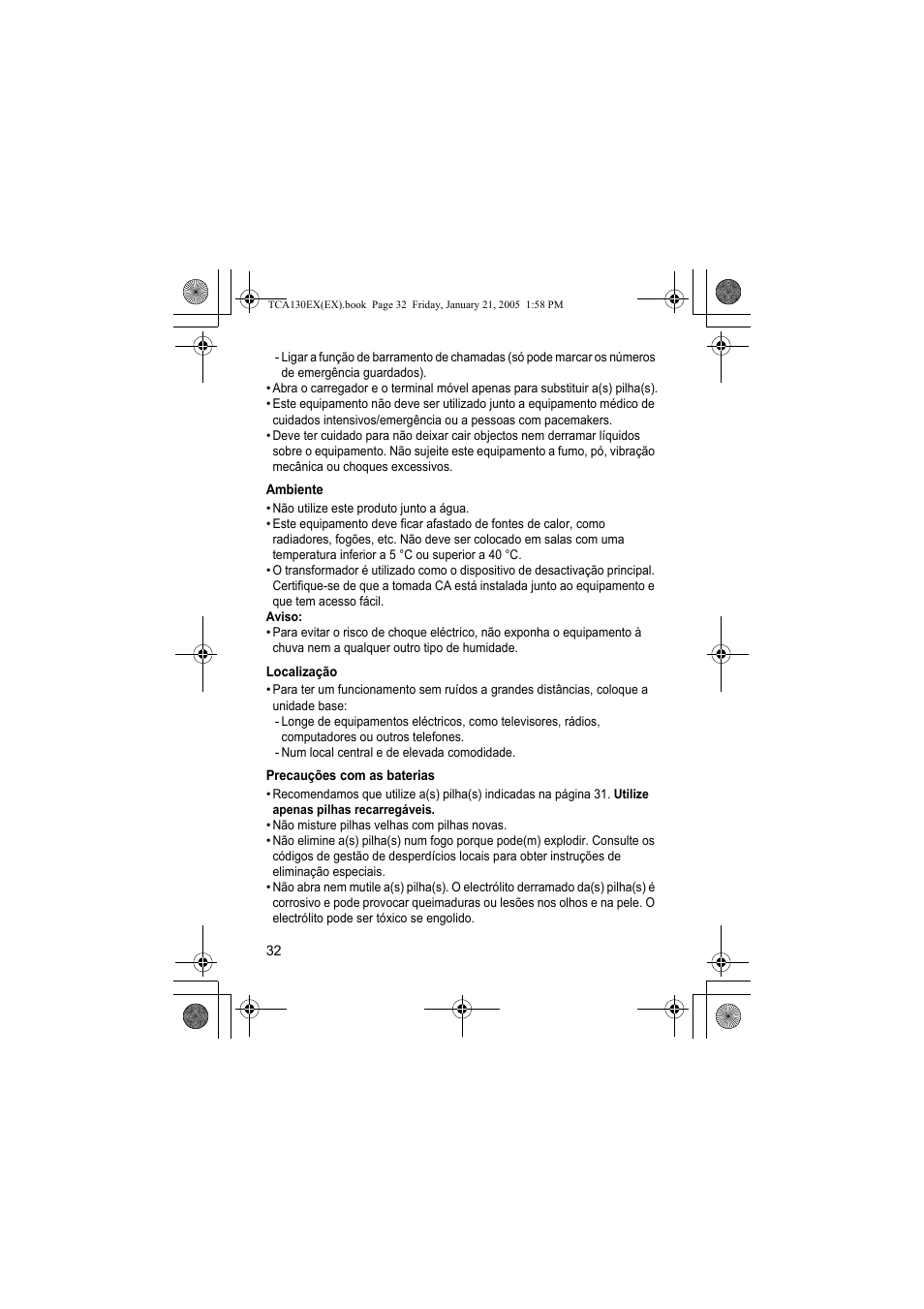 Panasonic KXTCA130EX User Manual | Page 32 / 60