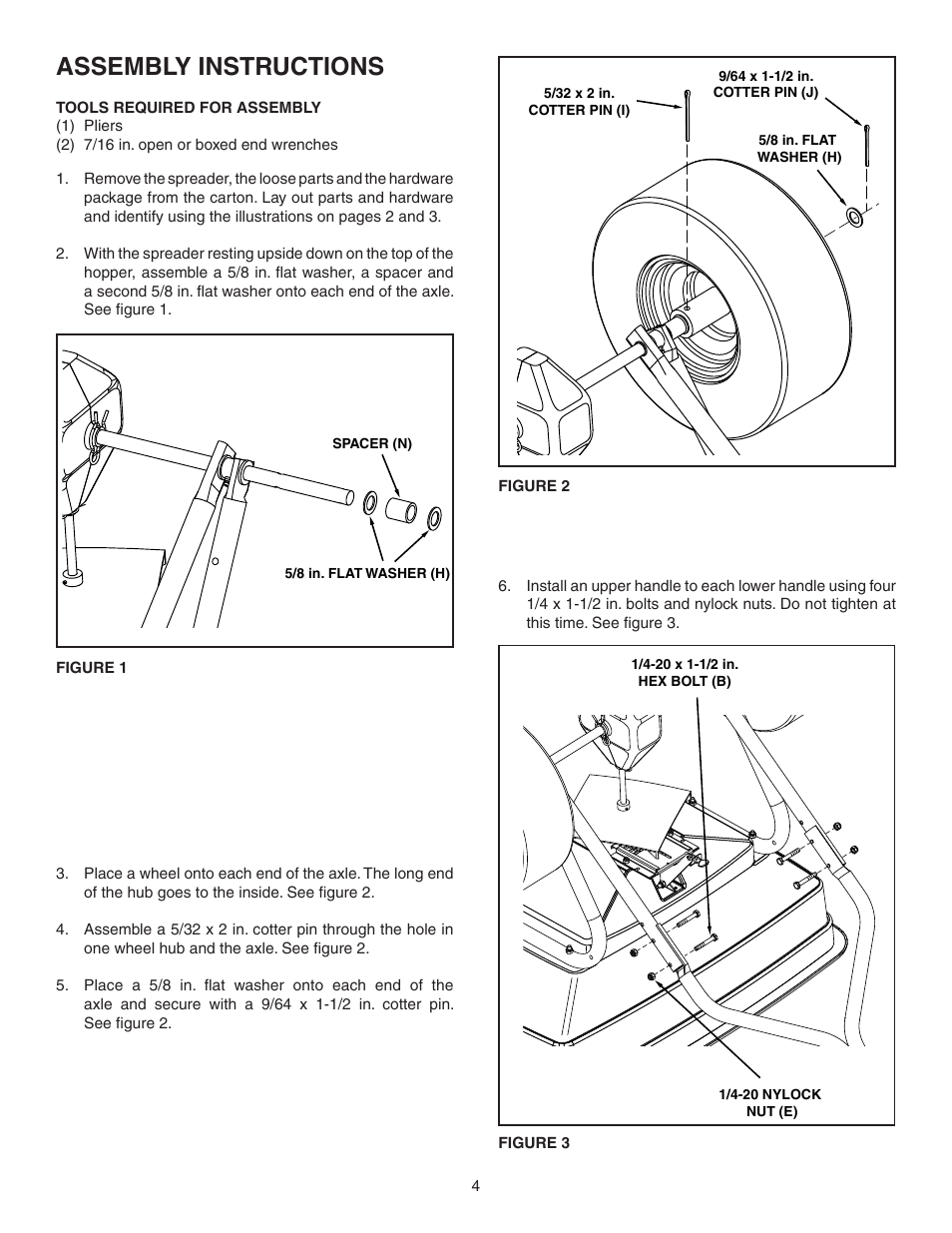 Assembly instructions | Agri-Fab 45-0382 User Manual | Page 4 / 12