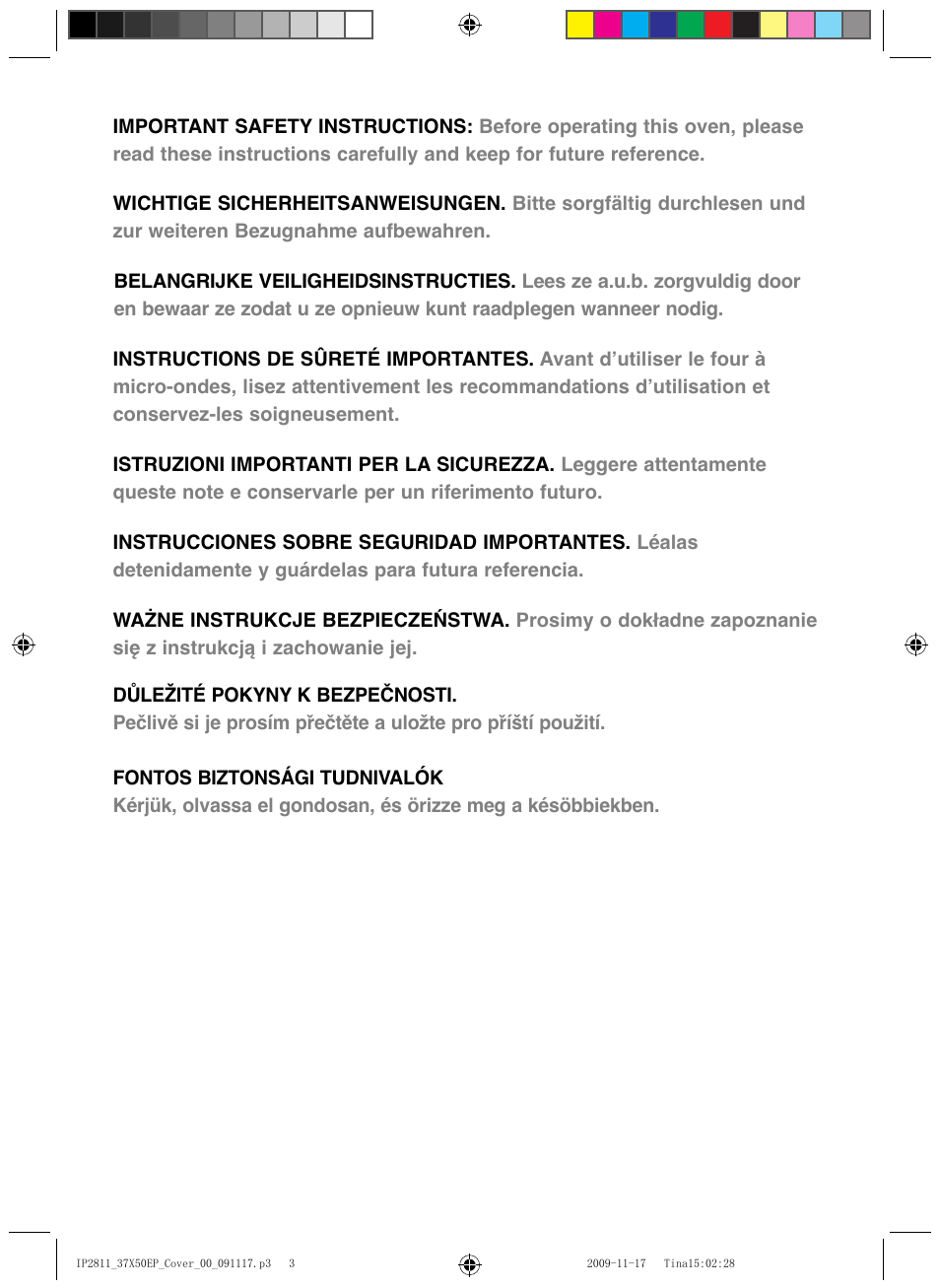 Panasonic NNCT579SEPG User Manual | Page 2 / 217