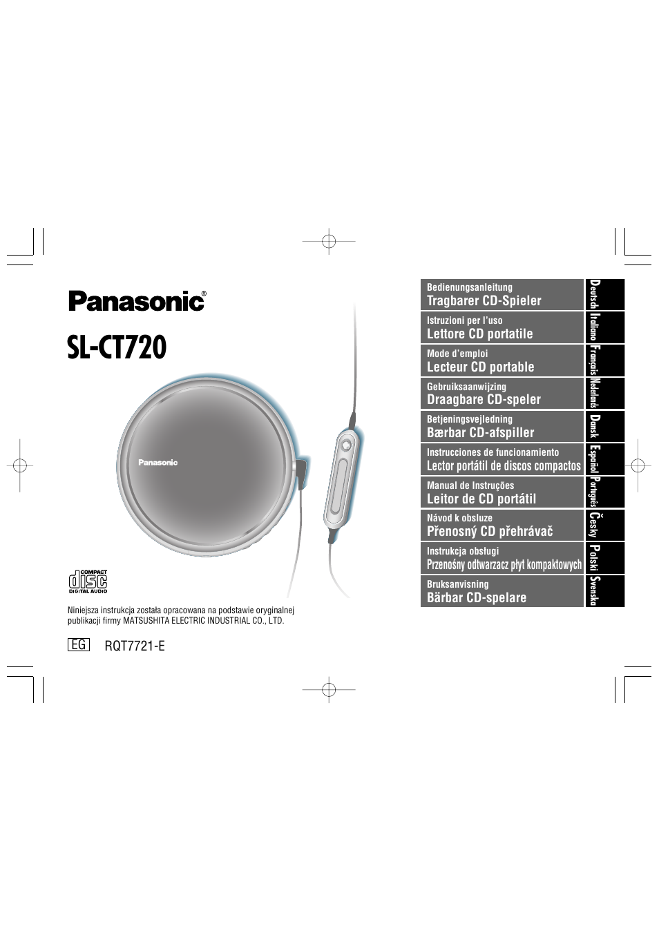 Panasonic SLCT720 User Manual | 84 pages
