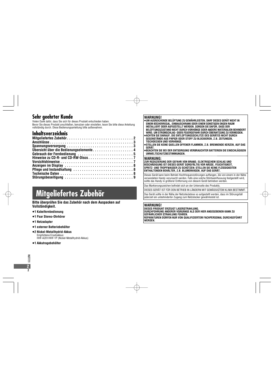 Panasonic SLCT720 User Manual | Page 2 / 84