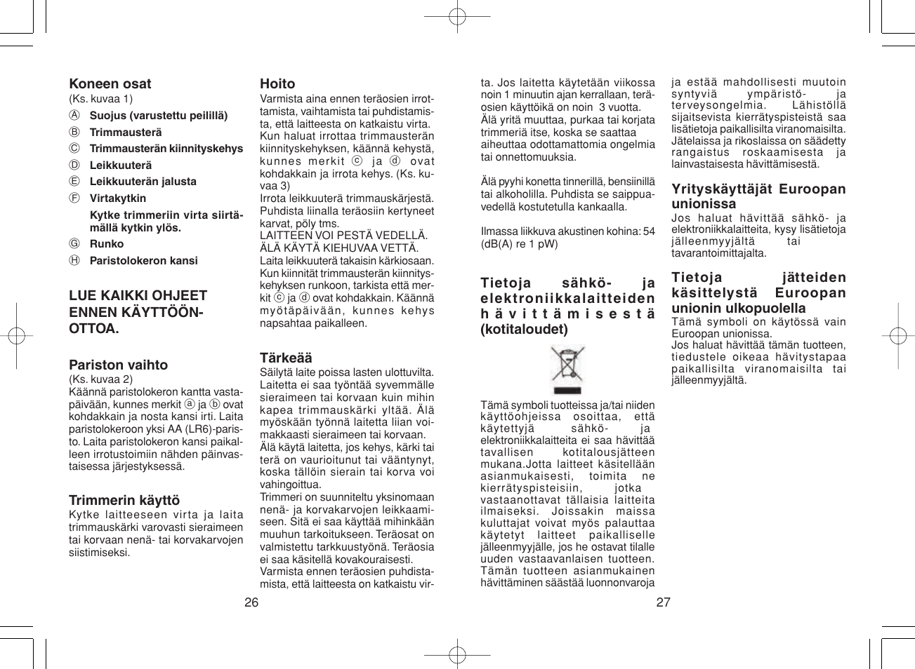 Panasonic ER417 User Manual | Page 14 / 22
