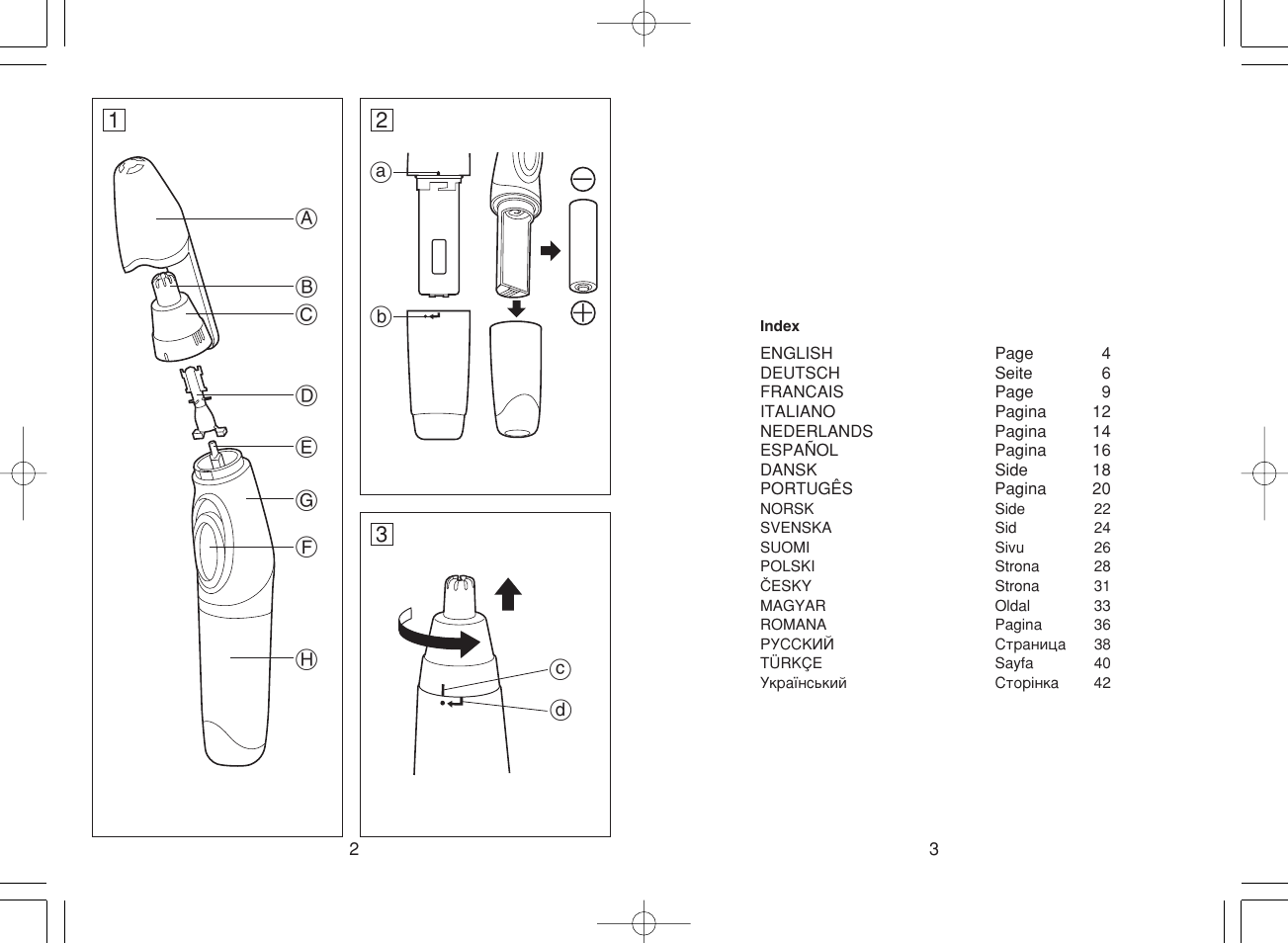 Panasonic ER417 User Manual | Page 2 / 22