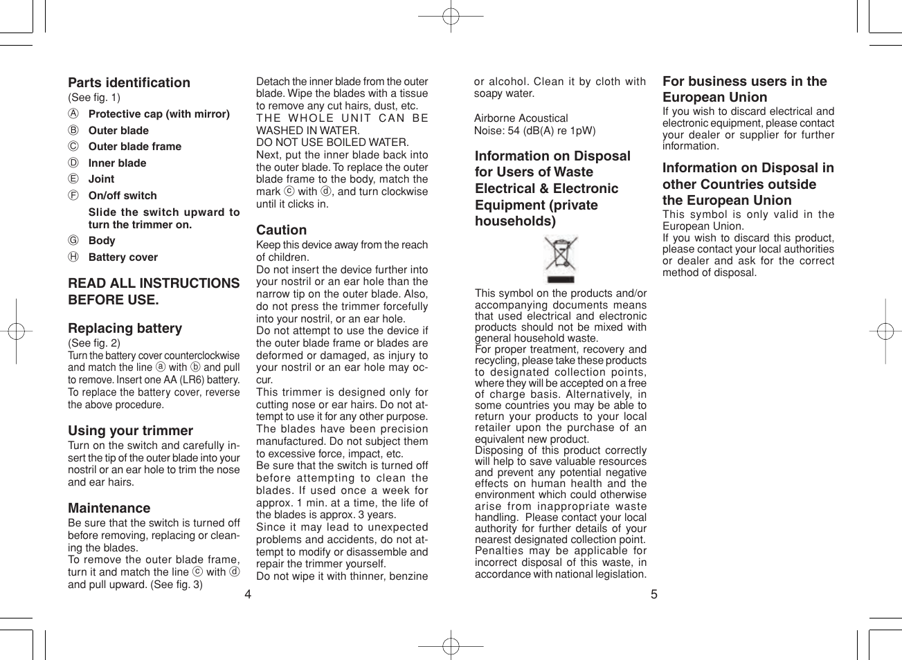 Panasonic ER417 User Manual | Page 3 / 22