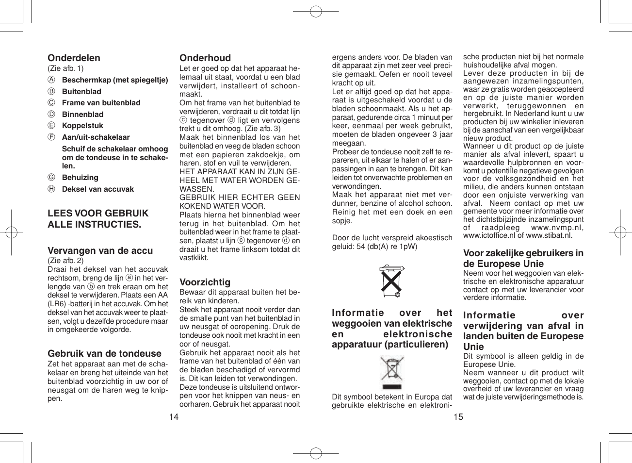 Panasonic ER417 User Manual | Page 8 / 22