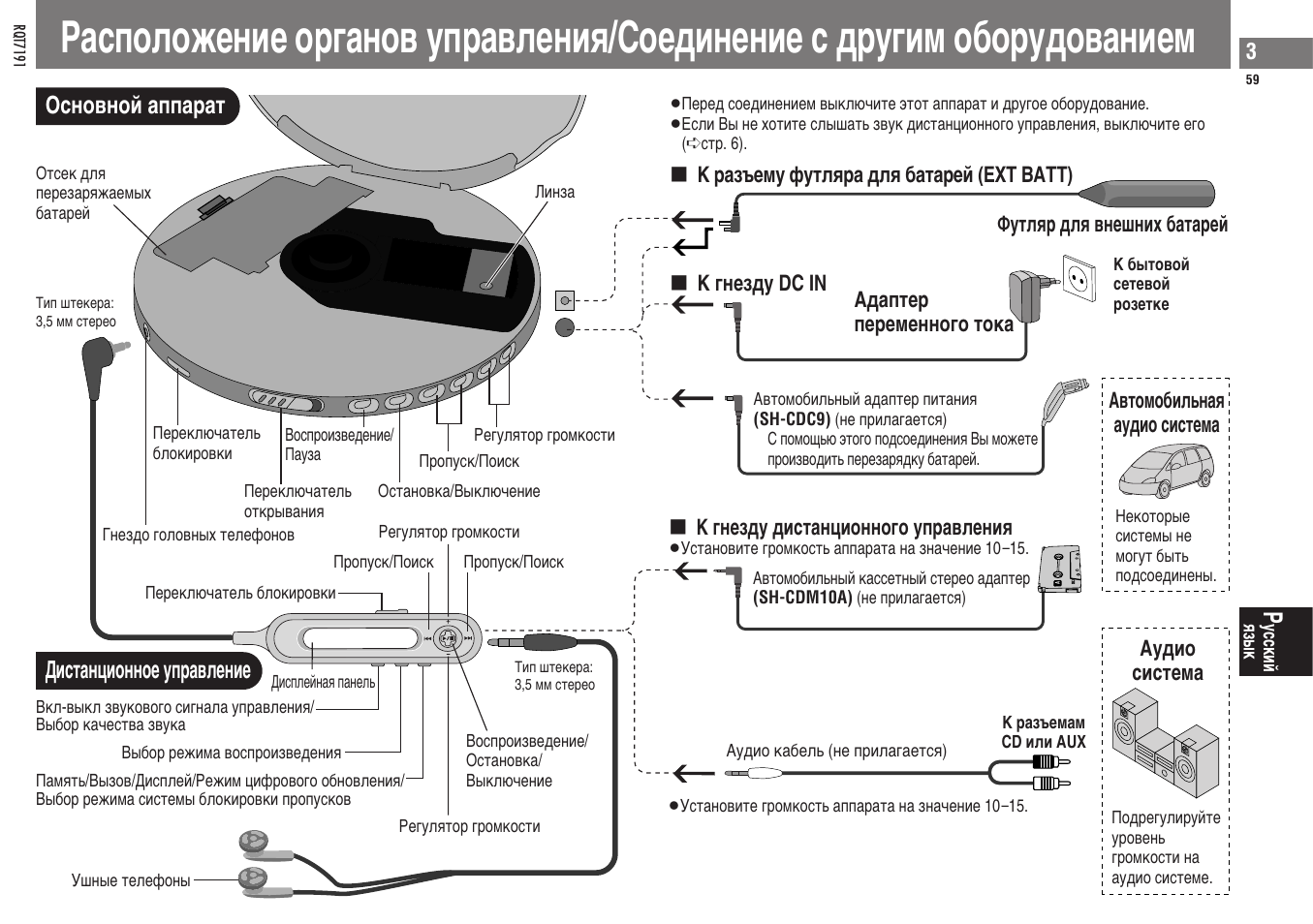 Ochobhoø aggapat, Lnctahunohhoe ygpabjehne | Panasonic SLCT710 User Manual | Page 59 / 92