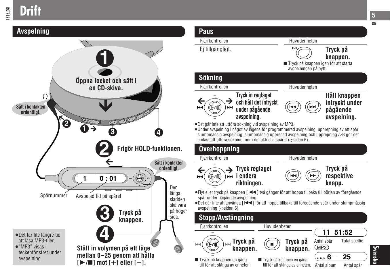 Drift | Panasonic SLCT710 User Manual | Page 85 / 92