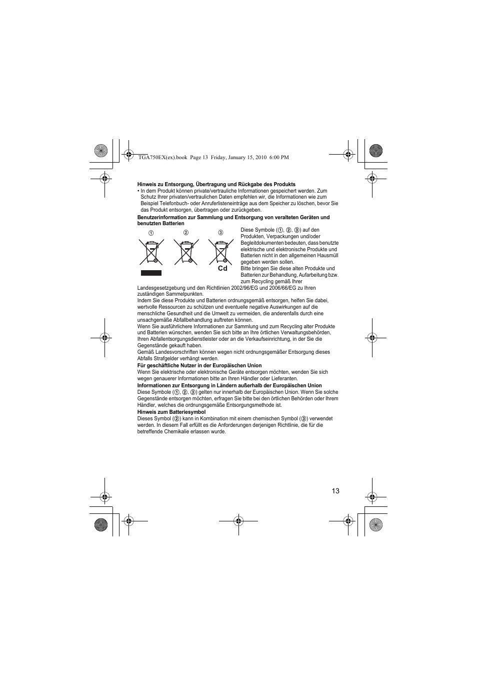 Panasonic KXTGA750EX User Manual | Page 13 / 76