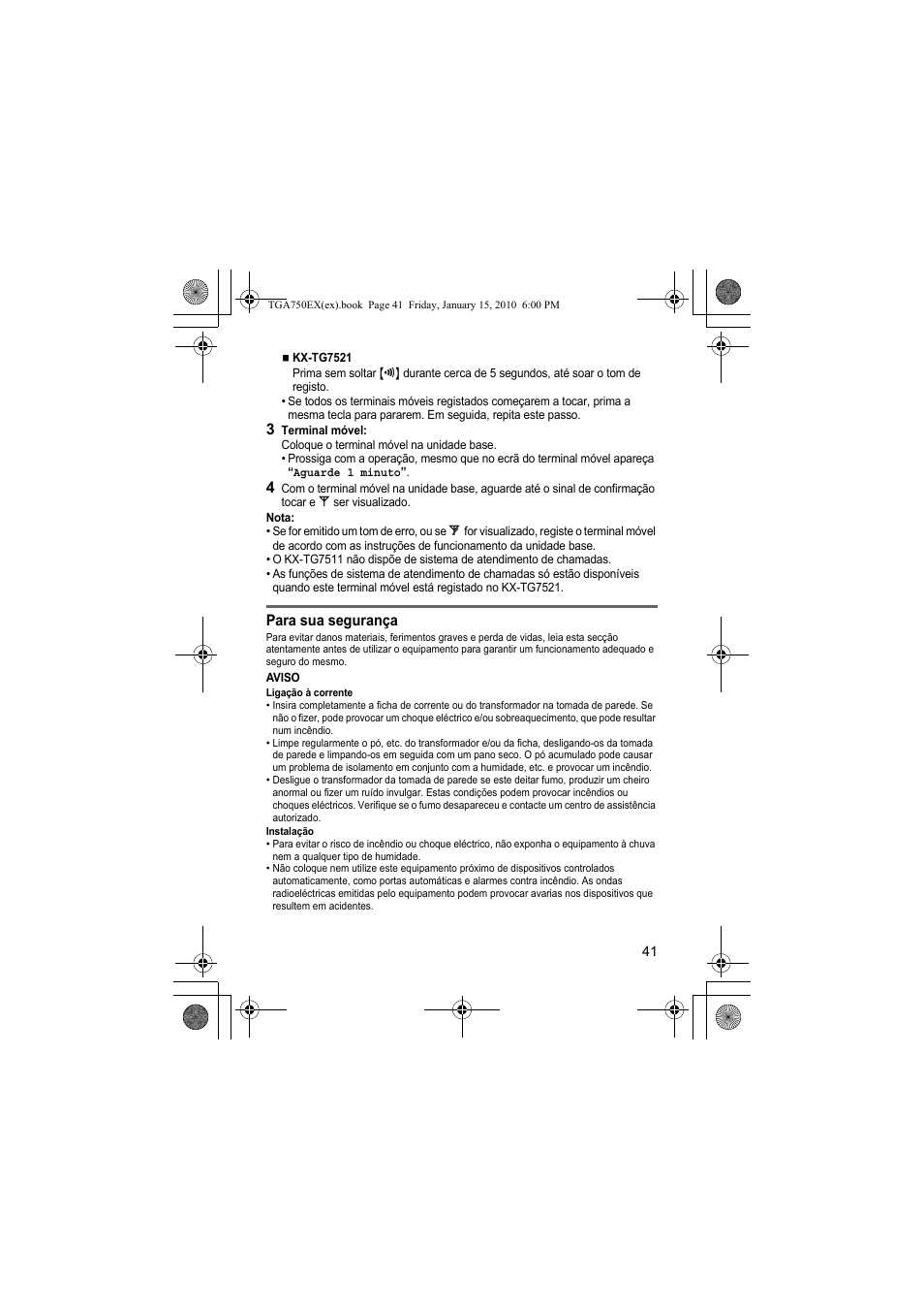 Panasonic KXTGA750EX User Manual | Page 41 / 76