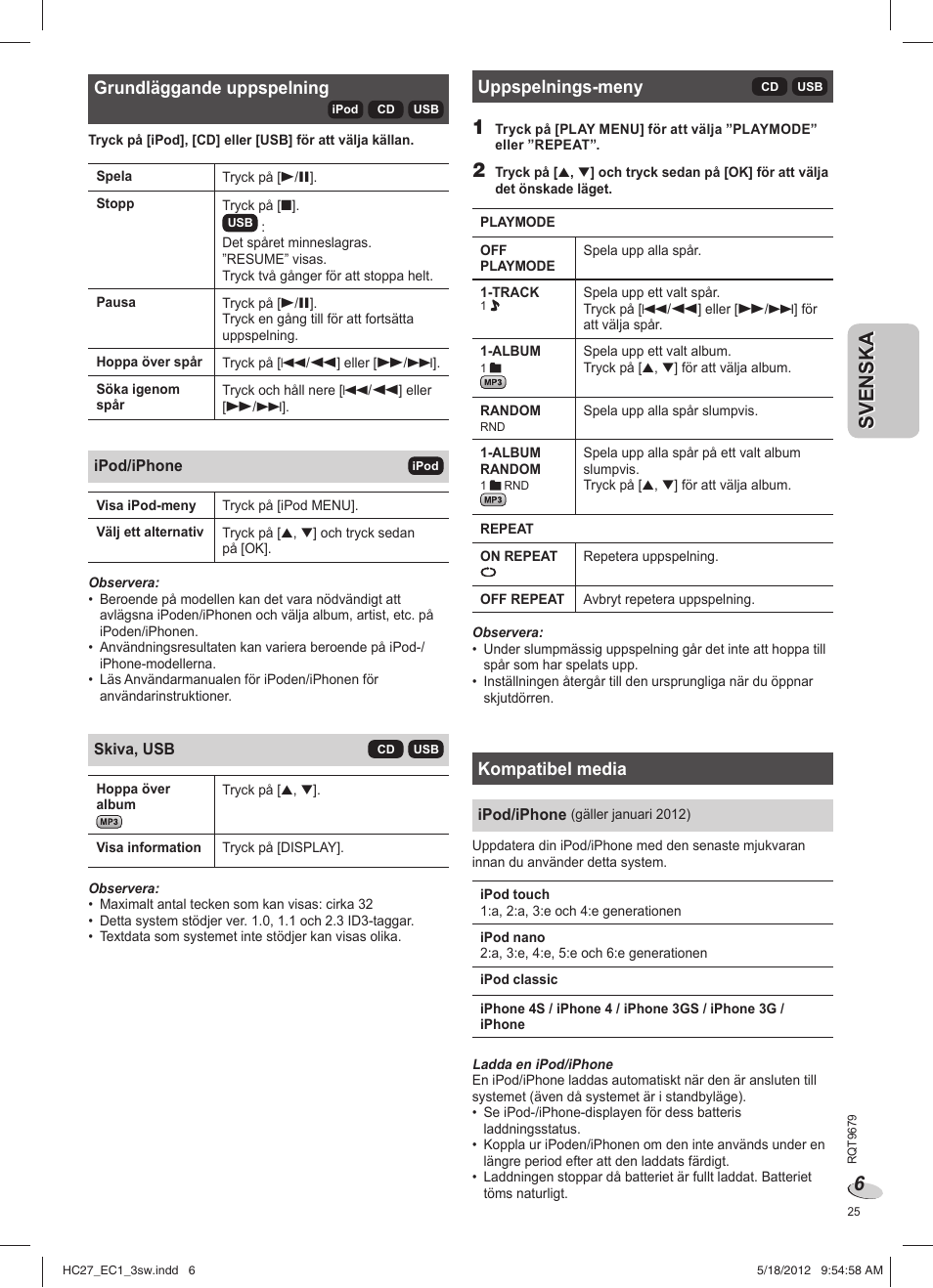 Panasonic SCHC27 User Manual | Page 25 / 68