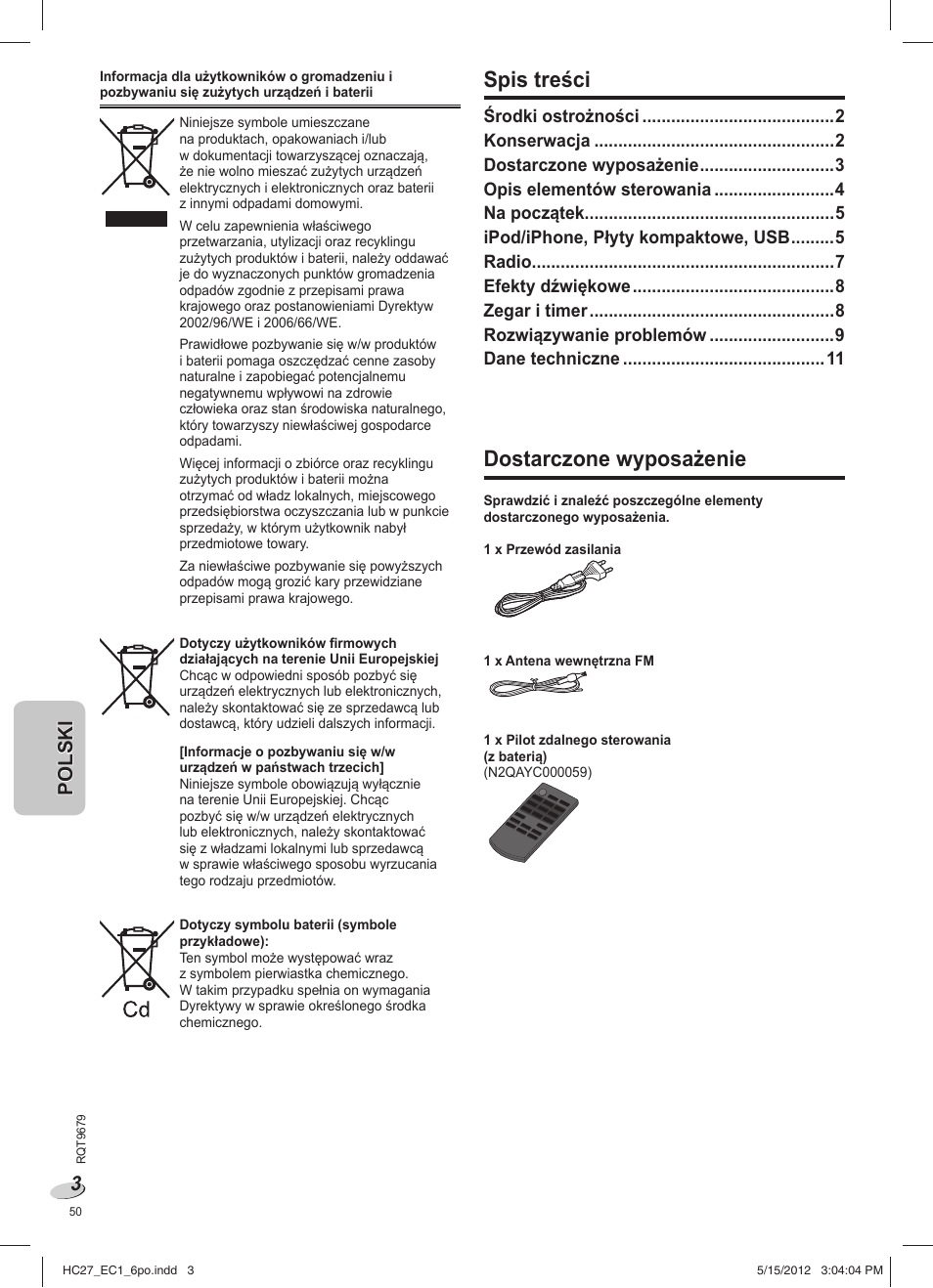 Panasonic SCHC27 User Manual | Page 50 / 68