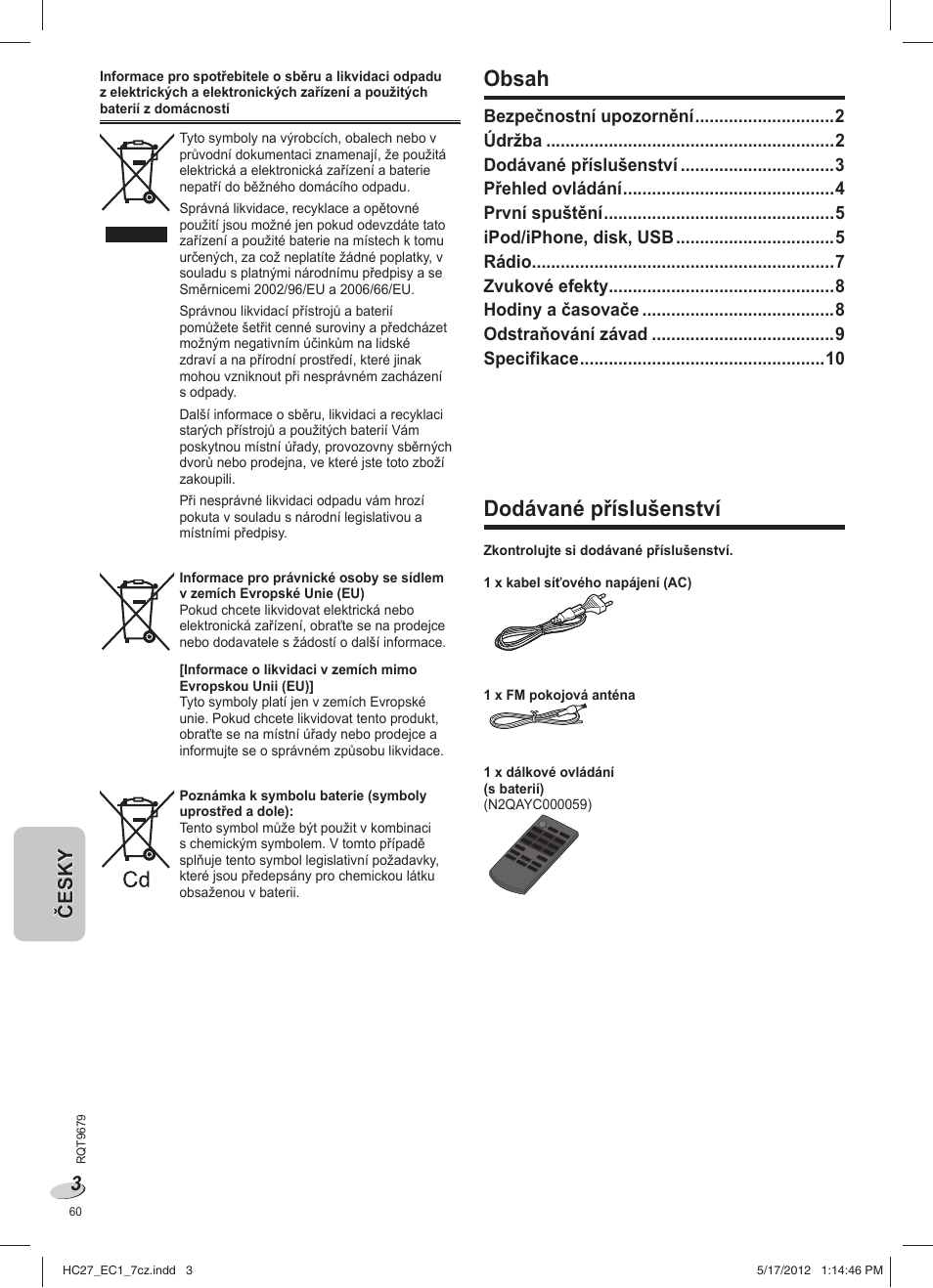 Panasonic SCHC27 User Manual | Page 60 / 68