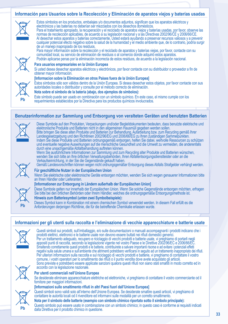 Panasonic CUE28LKE User Manual | Page 33 / 36
