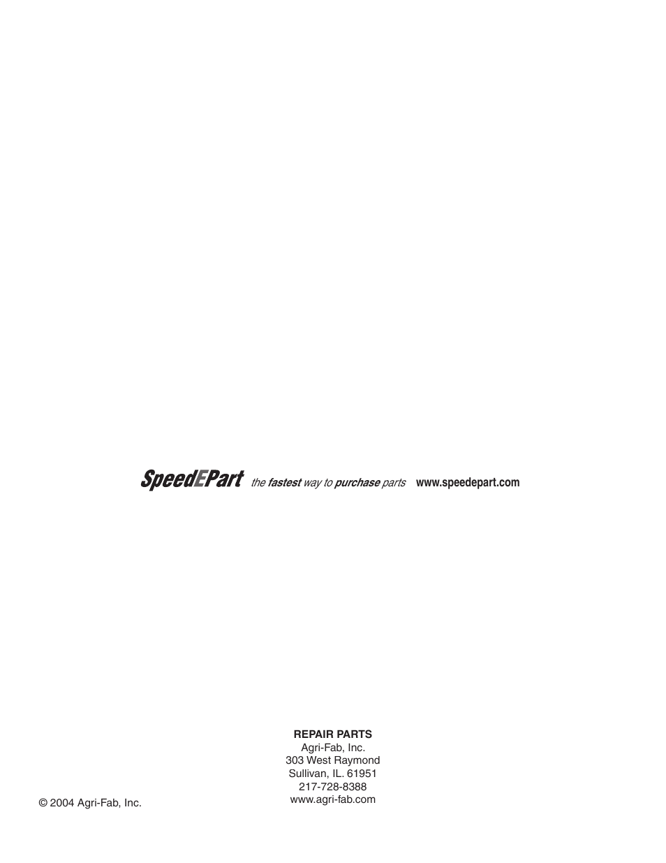 Agri-Fab 45-0324 User Manual | Page 12 / 12