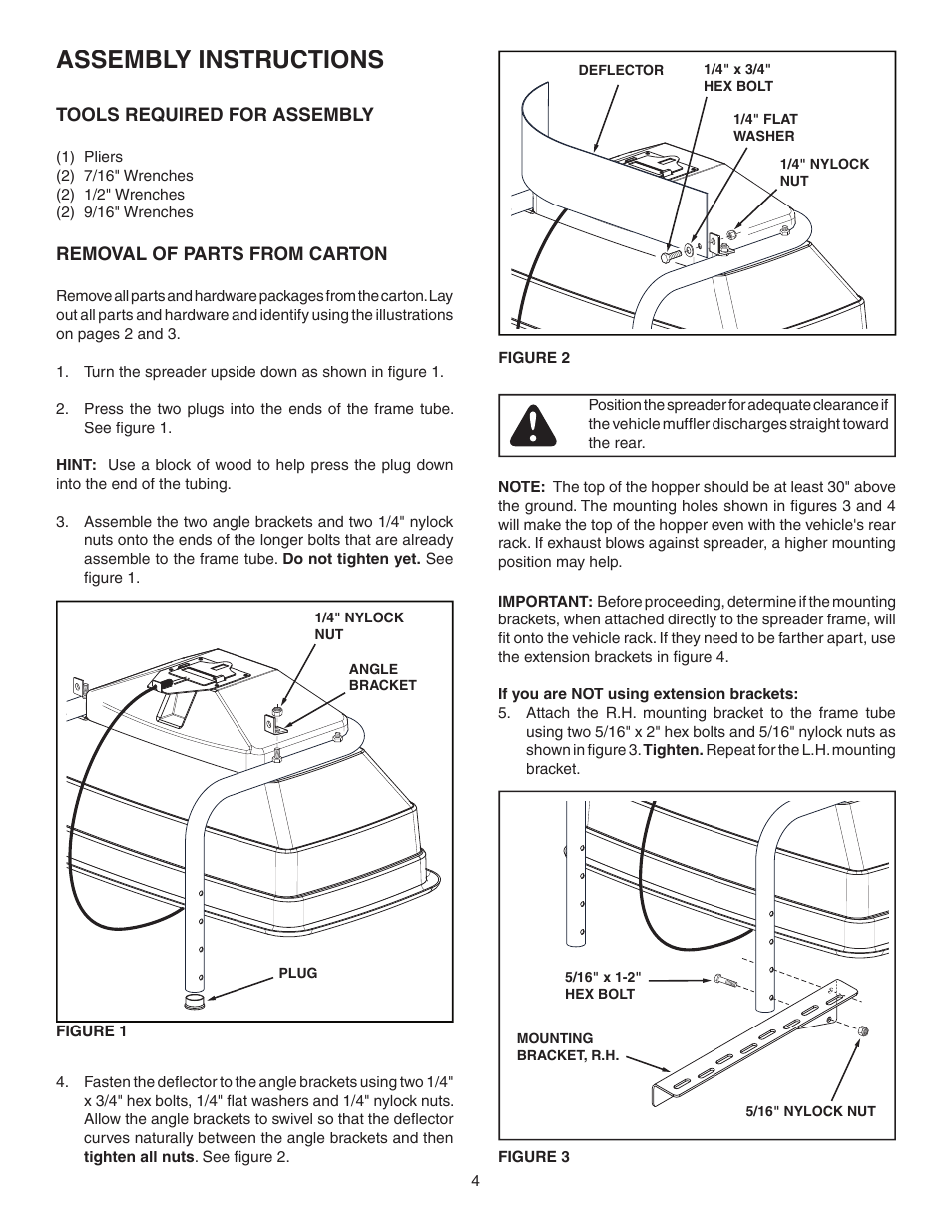 Assembly instructions | Agri-Fab 45-0324 User Manual | Page 4 / 12