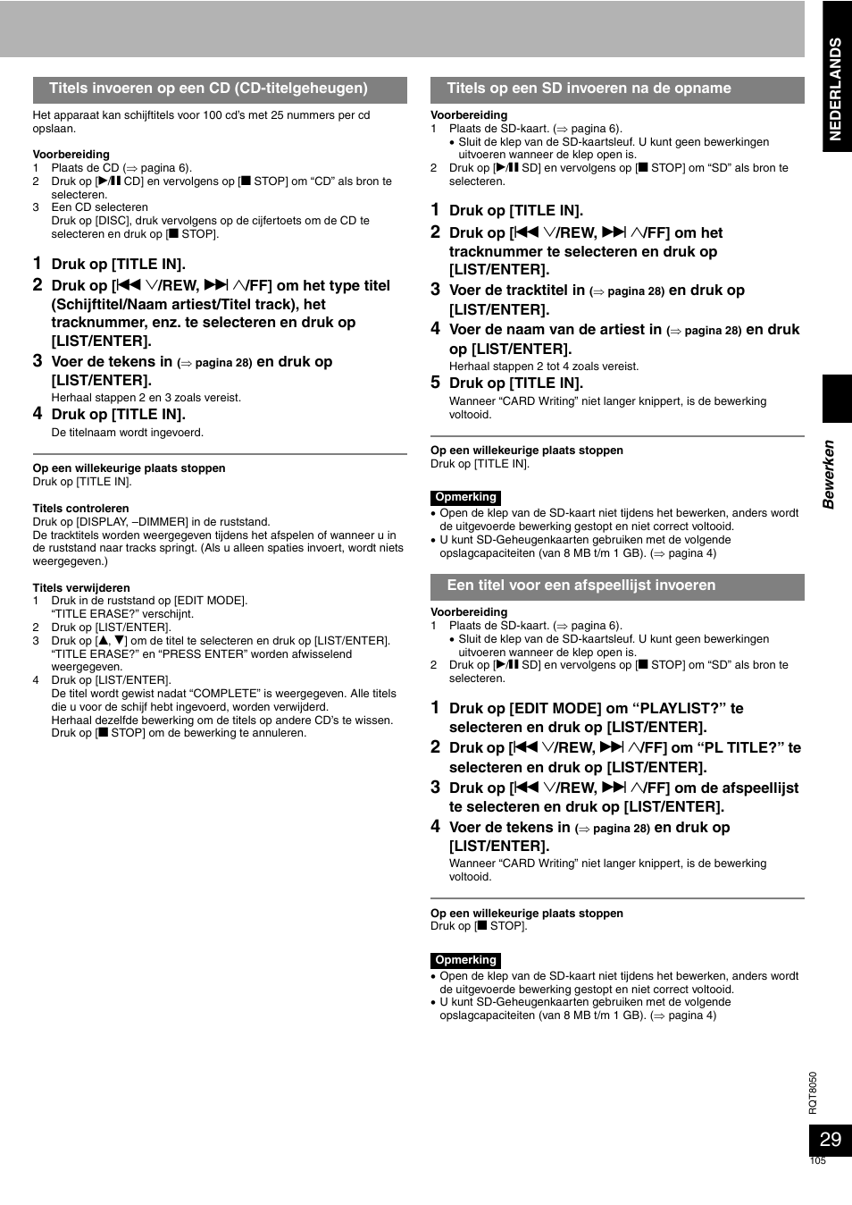 Panasonic SCPM71SD User Manual | Page 105 / 192