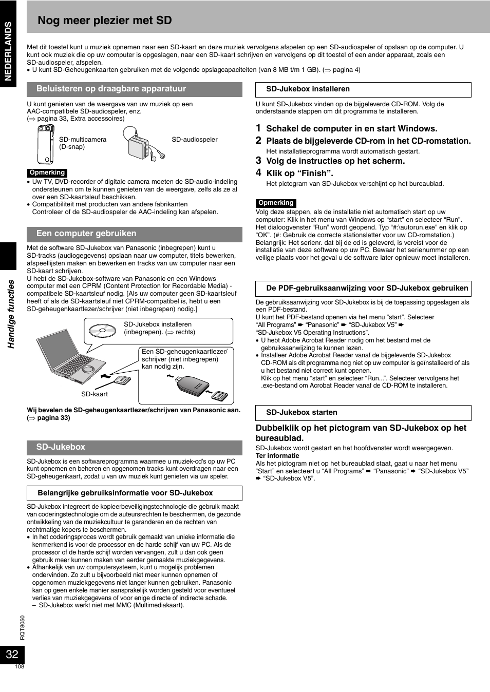 Nog meer plezier met sd | Panasonic SCPM71SD User Manual | Page 108 / 192