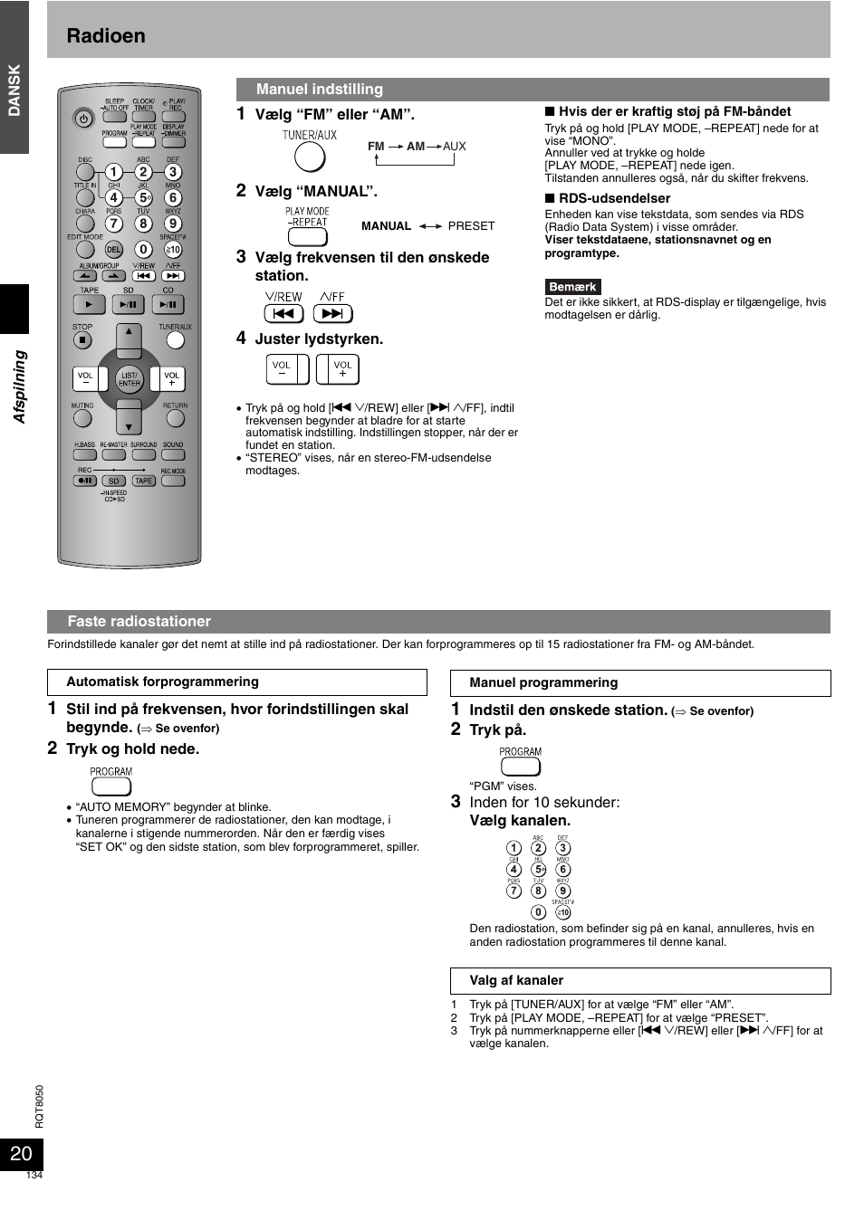 Radioen | Panasonic SCPM71SD User Manual | Page 134 / 192